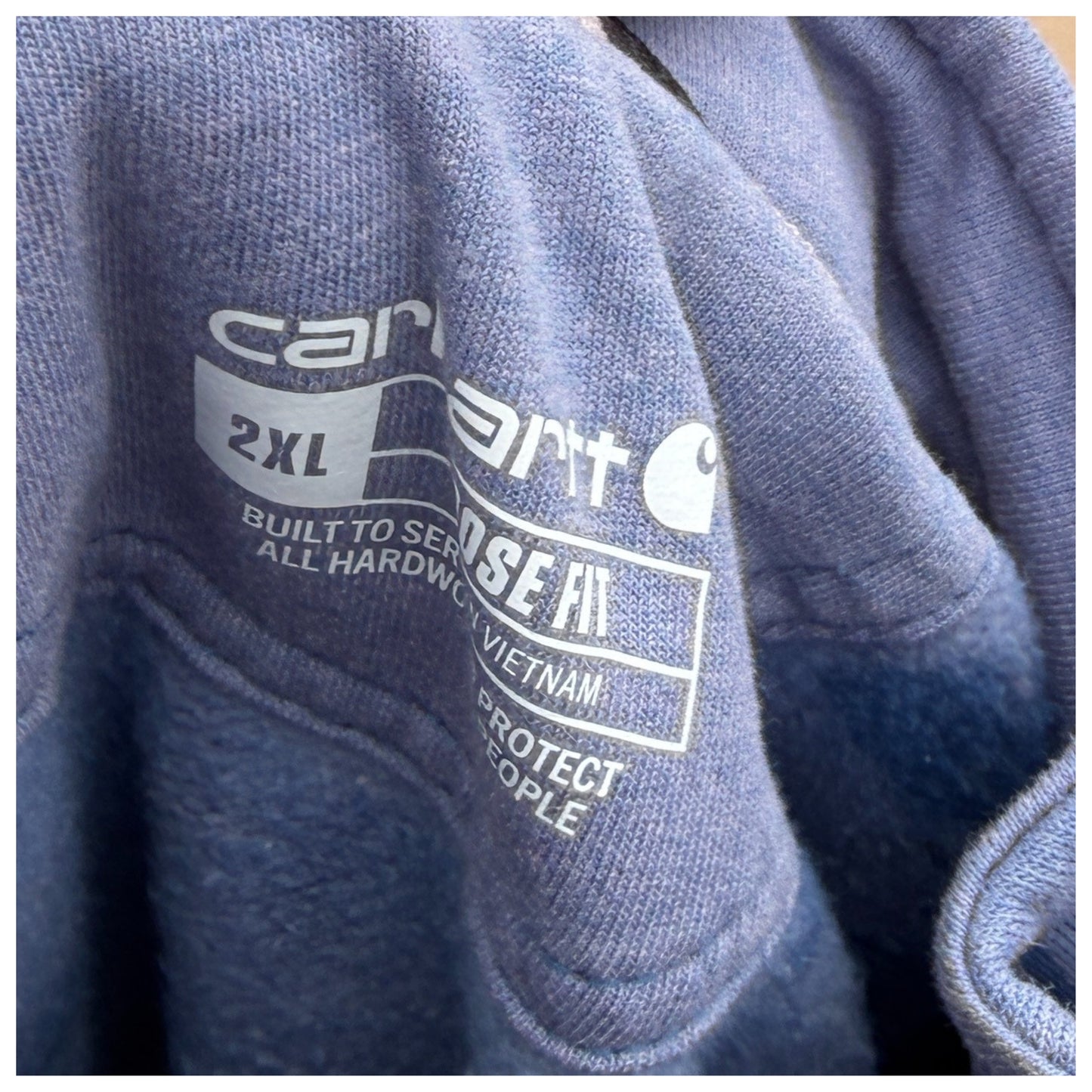 Dark Horizon Blue Quarter Zip Tie-Dye Hoodie 2XL