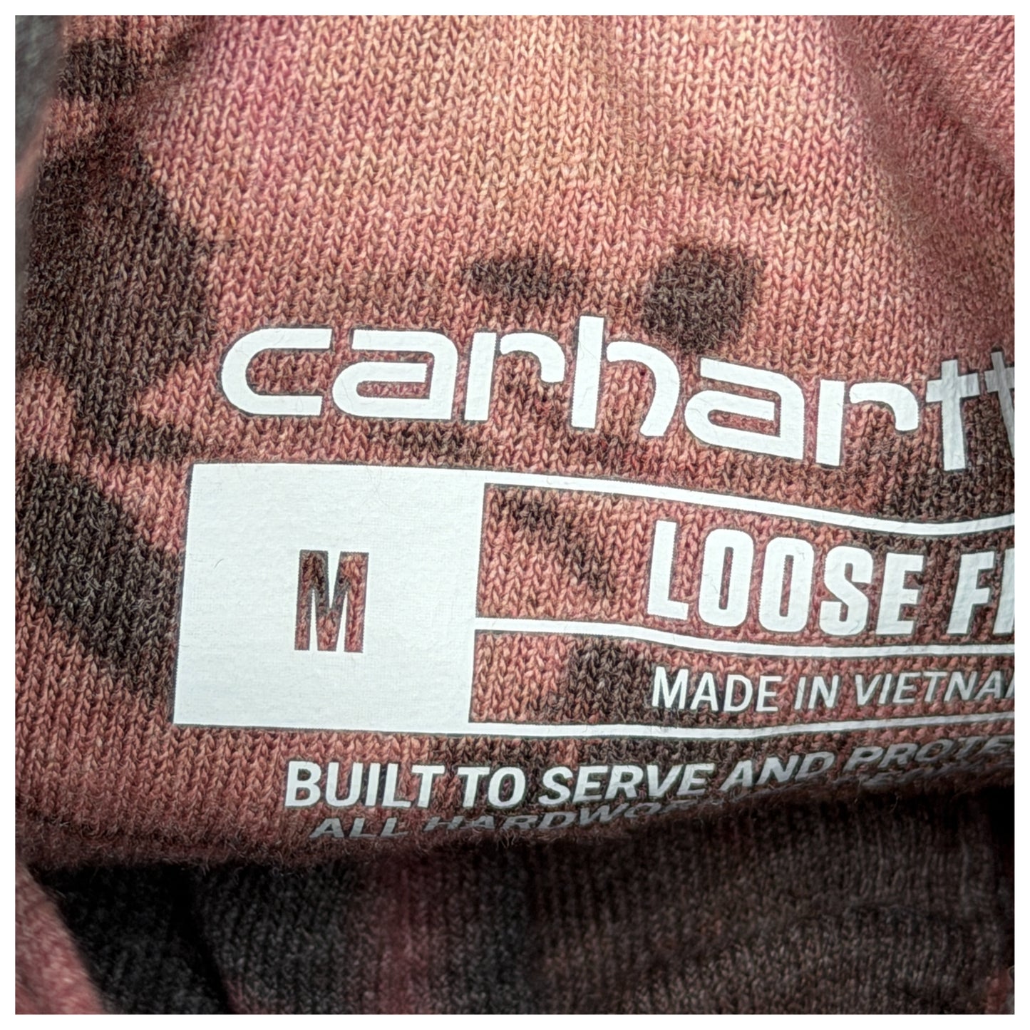 Carbon Heather Quarter-Zip Tie-Dye Hoodie Medium