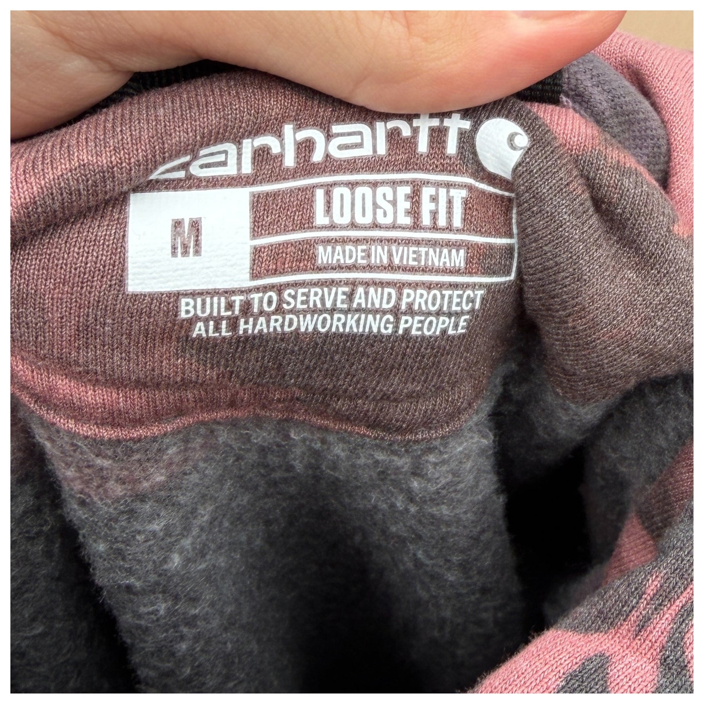 Carbon Heather Tie-Dye Hoodie Medium