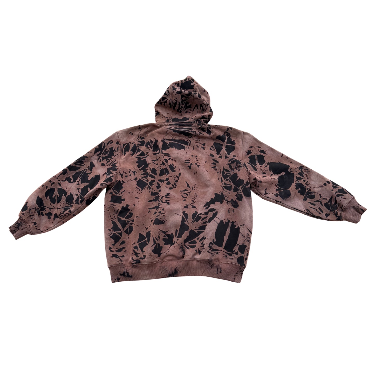 Black Quarter Zip Tie-Dye Hoodie 2XL