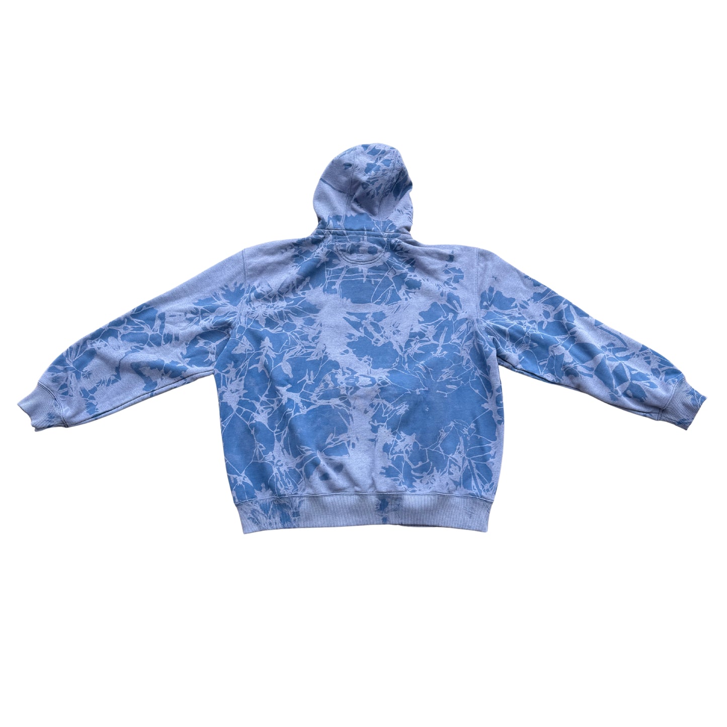 Dark Horizon Blue Quarter Zip Tie-Dye Hoodie 2XL