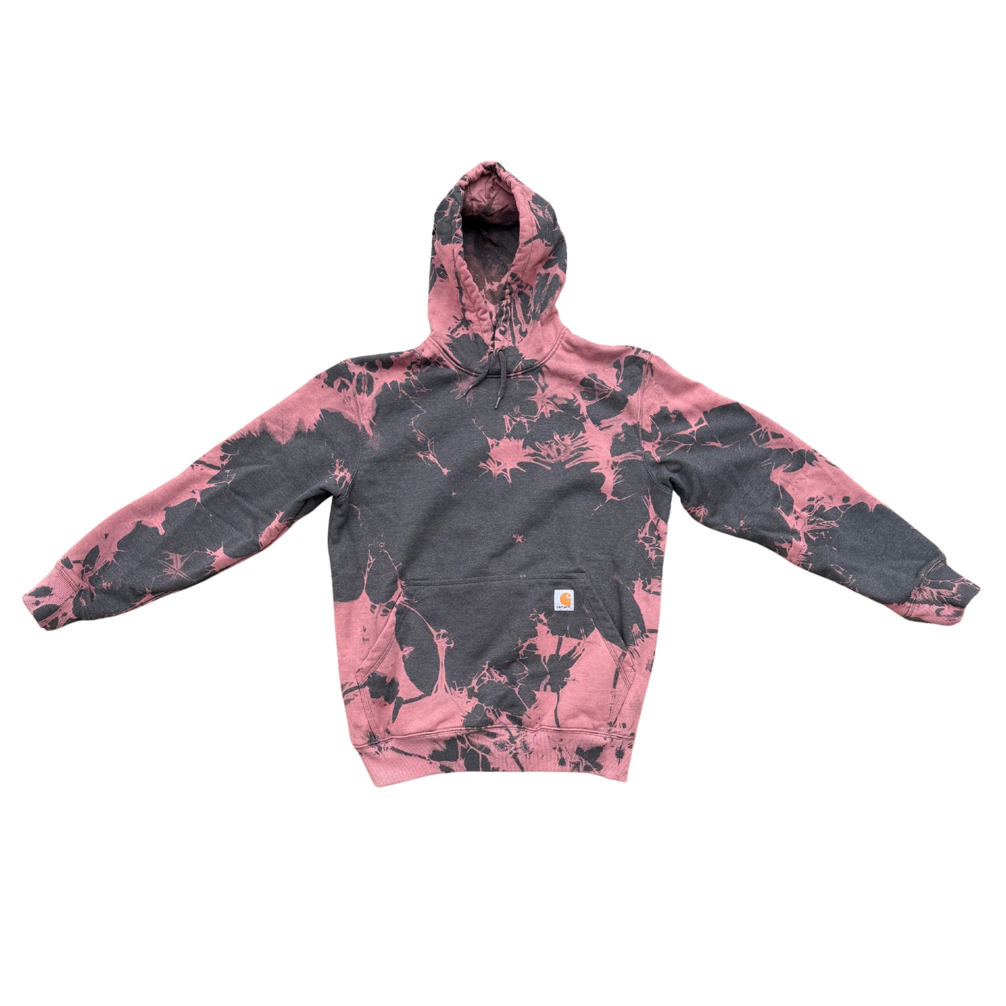 Carbon Heather Tie-Dye Hoodie Medium