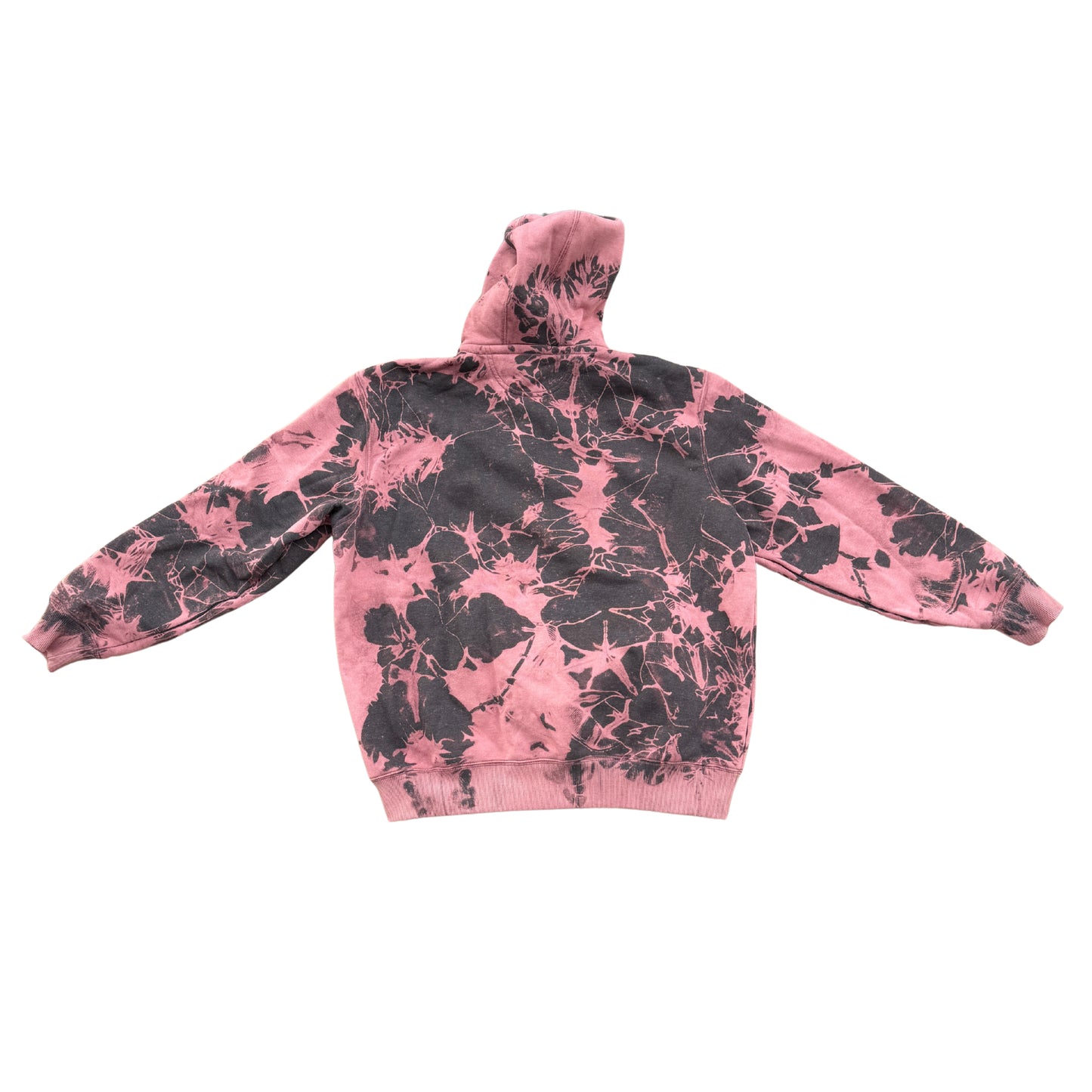 Carbon Heather Quarter Zip Tie-Dye Hoodie XL